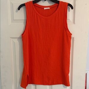 Cathy Daniels Orange Sleeveless Tank Top